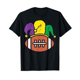 American Football Rugby Jester Mardi Gras Sport Coach Gift T-Shirt
