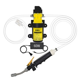 12V Portable Intelligent Electric Pressure Washer Pump 60W 8L/min 87PSI Portable Pressure Powerful Washing Kit for Home, Car, Garden, Projects (Yellow)
