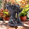 Poranlem Melted Woman Goddess Head Planter Indoor Medusa Face Flower