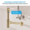 B?chlein B?chlein Design Siphon Universal fr Waschbecken & Waschtisch [Gold]