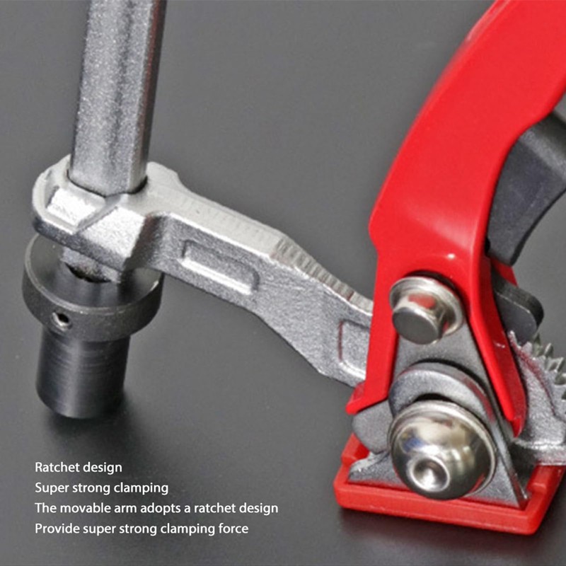 Ratcheting Table Clamp 2.36-6.3in Stable Clamping with 0.53 X 0.26in