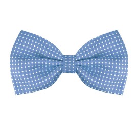 Allegra K One-Touch Bowtie, Polka Dot Pattern, Adult, Formal Bowtie, Party, Graduation, Business, blue (sky blue)