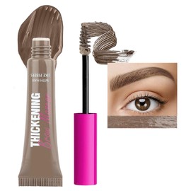 Tinted Brow Glue, Brow Tint, Instant Eyebrow Styler Tinted Brow Gel, Waterproof Tinted Eyebrow Gel with Brush, Long Lasting Brow Gel Tint for Fuller Looking Eyebrows(Taupe)