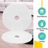 Teenyyou 20" White Scrubbing Pads Commercial Cleaning Orbiter Pads-Maintenance Non