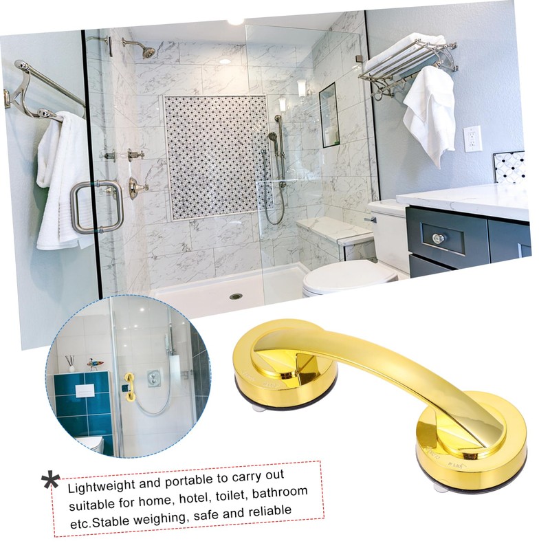 FOMIYES Handicap Grab Bars Suction Shower Handle Suction Cup Armrest