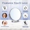 Small 15X Magnifying Tabletop Mirror for Makeup - Double Sided