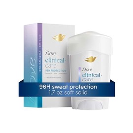 Dove Protección clínica antitranspirante Desodorante, Renovación del tono claro de la piel, limpio original