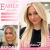 Clip in Hair Extensions Real Human Hair, Seamless Balayage Human