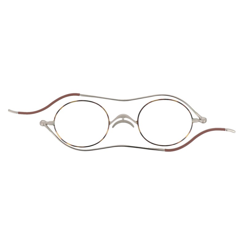 SHIORI 老眼鏡 薄型リーディンググラス SI-05-2+1.00 ブラウンデミ ラウンドタイプ