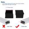 sourcing map Set of 4 Chair Leg Caps Table Sofa