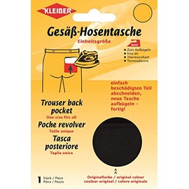Kleiber - Tasca Posteriore Sostitutiva termoadesiva, Nero