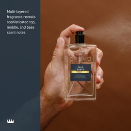 Cremo Cologne for Men - Palo Santo Mens Cologne Spray - A Combination of Bright Cardamom, Dry Papyrus and Aromiatic Palo Santo, Fragrances For Men, 3.4 Fl Oz
