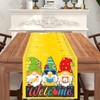 Linen Yellow Back to School Table Runner Welcome Back to