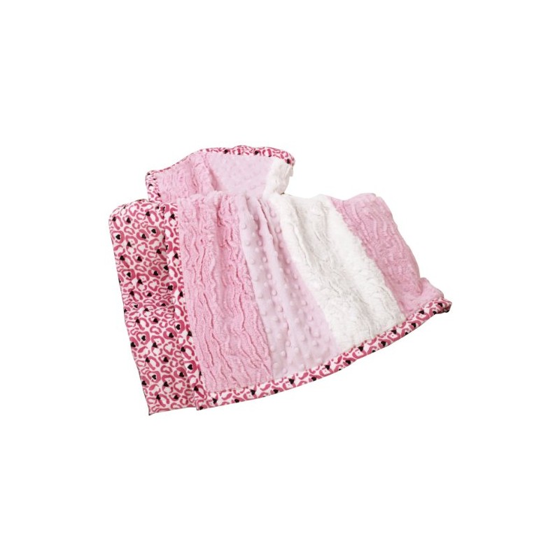 Kids Line Luxury Sherpa Blanket (Pink)