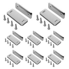 Dolenor Ultra Thin Cabinet Door Magnets Catch,Magnetic Door Catch,Cabinet Latch Magnetic Closures for Kitchen Closet and Cupboard Wardrobe (8, White)