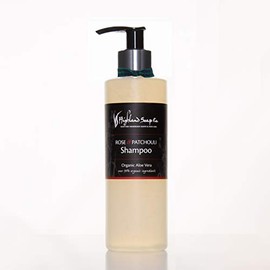 The Highland Soap Company Rose & Patchouli Aloe Vera Shampoo 250ml - Nourishing Organic Shampoo with Aloe Vera, Nettle & Lavender