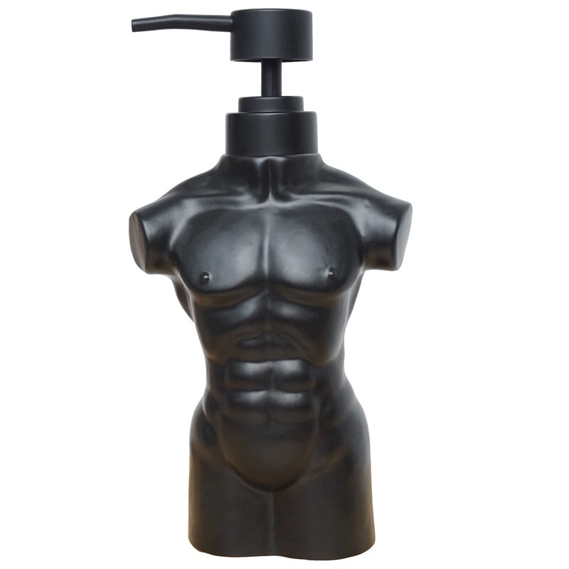 Ceramic Boy Soap Dispenser,Lotion and soap Dispenser Set Refillable Liquid
