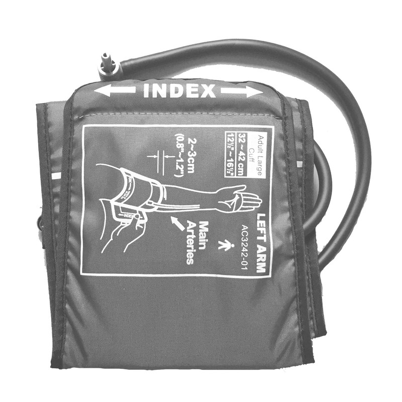 Digital Electronic Blood Pressure Monitor AC Adapter Large Cuff (22-42cm