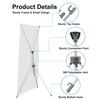 YOSE X Banner Stand (2 Pack) , Retractable Banner Stand