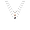 Elli Women's Layer Chain Synthetic Pearls with 925 Sterling Silver,