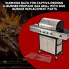 Warming Rack for Captiva Designs GR001 4-Burner Propane Gas BBQ
