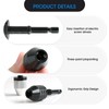 2pcs Keyless Drill Chuck Conversion Tool Adapter 0.3-6.5mm, 1/4 Inch