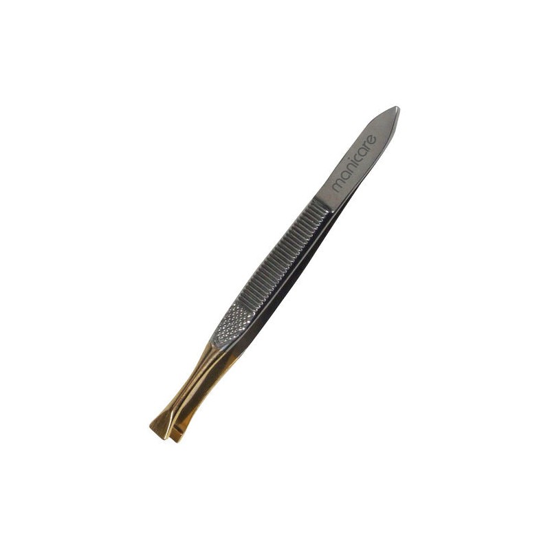 Manicare Gold Tipped Flat Tweezers