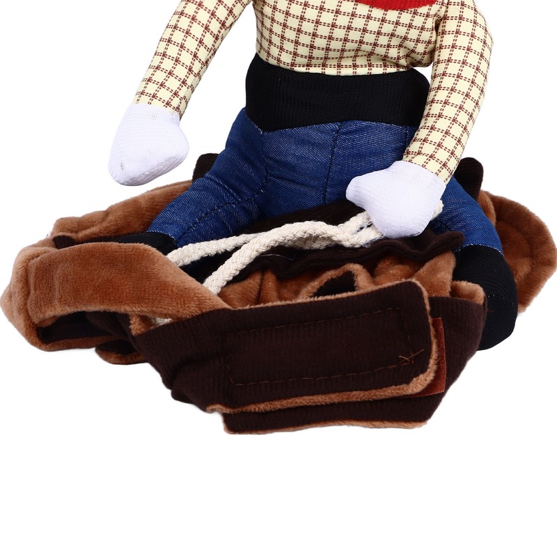 Cowboy Pet Costume Breathable Comfortable Polyester Dog Cloth Decorative Funny