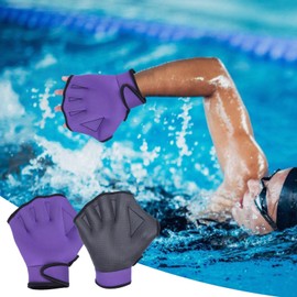 Webbed Gloves for Swimming | Webbed Water Swimming Gloves,Diving Gear Swim Training, No Fading Upper Body Resistant Mittens for Men Women Children