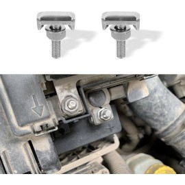 NoBrand 2PCS Battery Terminal Bolt, Battery Terminal T-Bolt Kit, Battery Terminal Nuts R