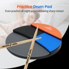 Practice Drum Pad, 4 Surfaces Drum Practice Pad, Silent Practice