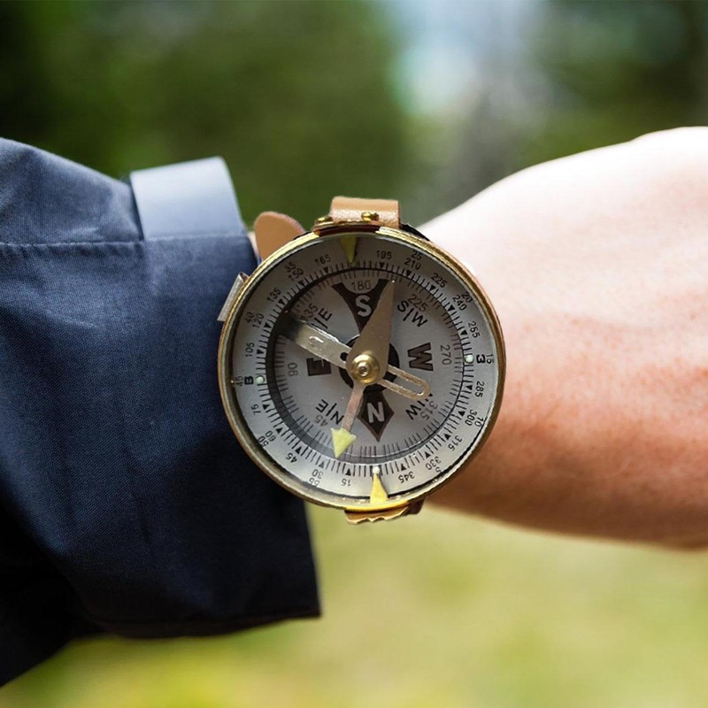 Watch Band Compass,Portable Survival Watch Watchband Compass | Glow-in-The-Dark Wrist
