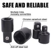 4-Piece Adapter Set 1/2 to 3/8 Inch, 3/8 to 1/2,