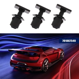 Be In Your Mind Pack of 30 701867549 Trim Clips for Car Roof Cladding Strips Holders for Interior Strips Black for 8 mm Hole