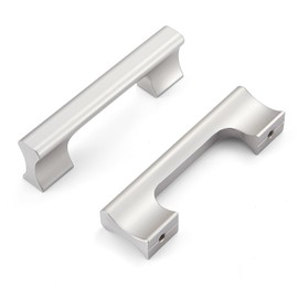 Dazzleeta 10 Pack Brushed Nickel Kitchen Cabinet Handles 3 Inch Silver Drawer Pulls for Cupboard Dresser Modern Cabinet Hardware