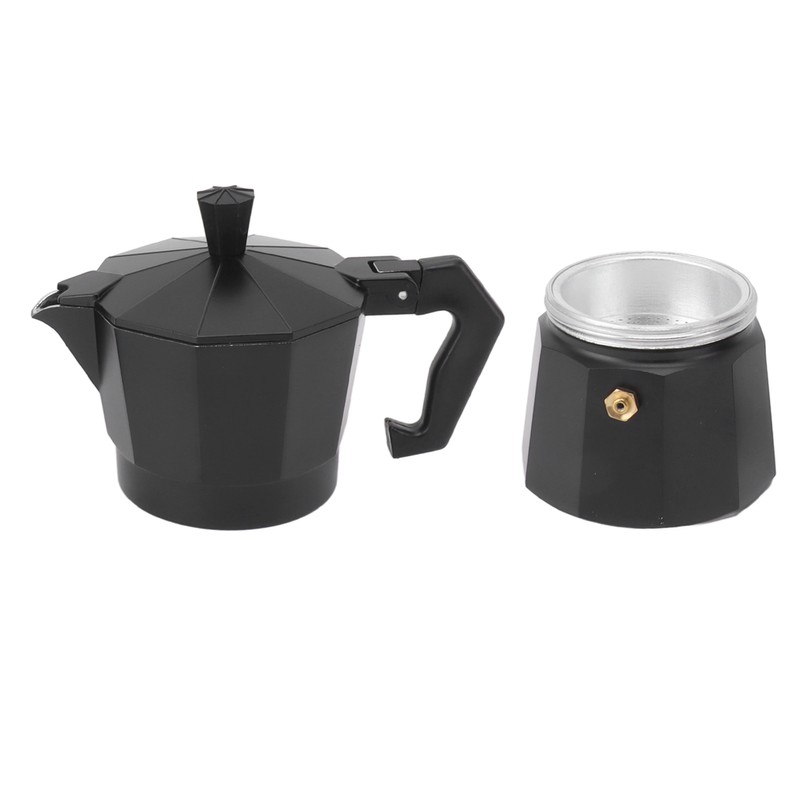 Stovetop Moka Pot Italian Hand Brewed Coffee Maker Aluminum Alloy
