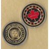Canada Maple Leaf Poker Chip Card Guard Protector Coin 24 Kt Gold WSOP