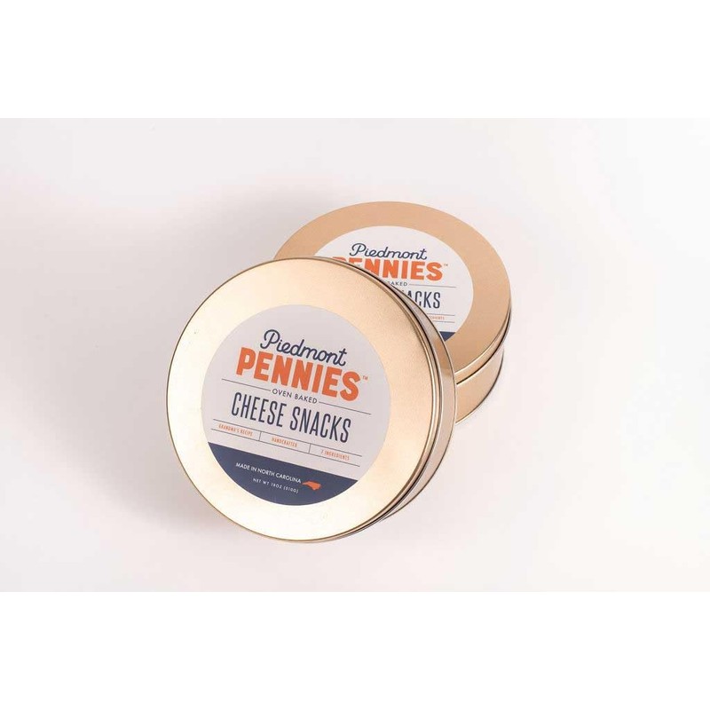 Original Piedmont Pennies Cheese Crackers, 18 oz Gift Tin