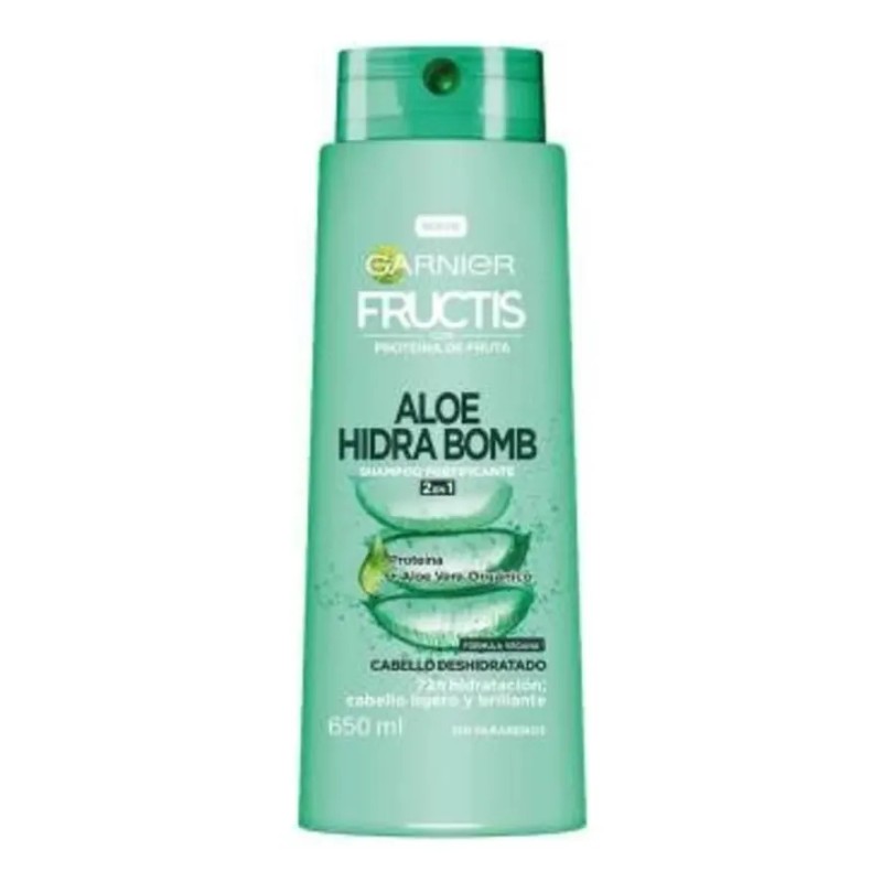 Shampoo Fructis Aloe Hydra Bomb 2 En 1 De 650