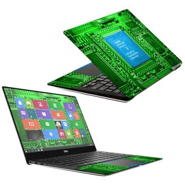 MightySkins Carbon Fiber Skin for Dell XPS 13" 9370 (2018) - Circuit Board | Protective, Durable Textured Carbon Fiber Finish | Easy to Apply, Remove, and Change Styles | Made in The USA