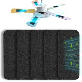 5 Pcs Ceiling Fan Filters-Unscented Coconut Carbon Fan Air Purifier Pads to Make Air Fresh-Strong Adhesive Ceiling Fan Filters for Common Household Contaminants