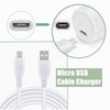 CJP-Geek 3.3ft White Micro USB Cable Charger Cord Lead Replacement