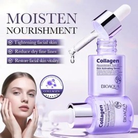 Bioaqua Serum Facial De Colágeno Recombinante Antiarrugas Todo Tipo De Piel Díanoche                                                                  