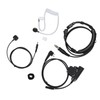 Throat Mic Earpiece 7.1mm Plug with Finger PTT Portable for
