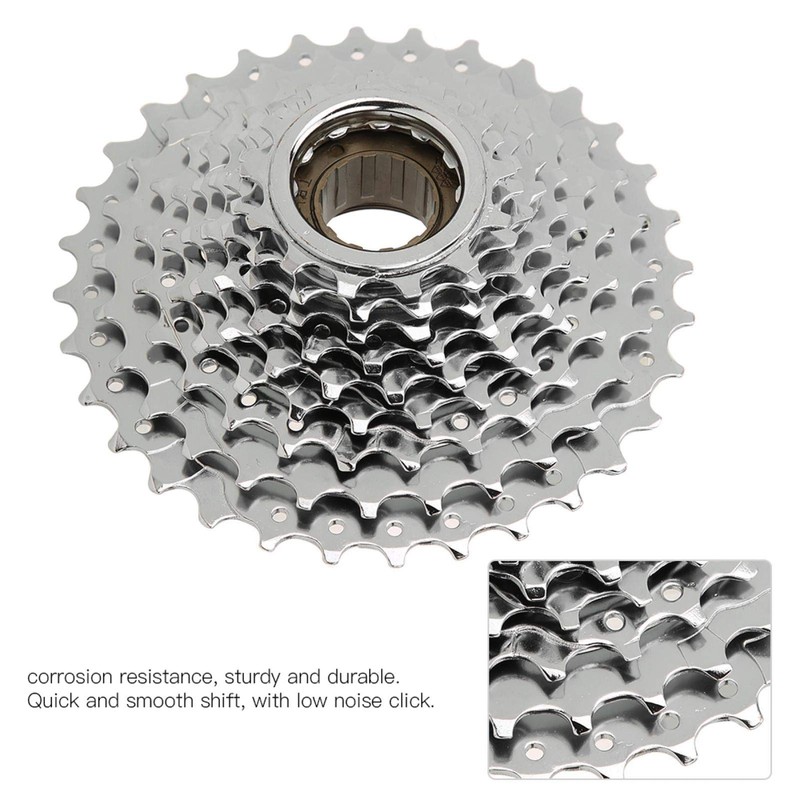 Alomejor 9 Speed Threaded Flywheel Mountain Bike Freewheel Direct Replace
