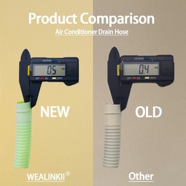 NEW VERSION 50ft Mini Split Air Conditioner Drain Hose, 5/8" I.D Universal Mini Split Hose Line, Outdoor Durable Eco-Friendly Anti-Aging Air Conditioning Parts and Accessories