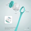 Electric Body Brush Set Rechargeable Long Handle Scrubber Shower Brush