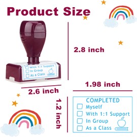 Paquete de 2 sellos de clasificación para profesores, sellos de clasificación de profesores, sellos de clasificación, regalos para profesores, sellos para profesores, sellos para profesores de aula,