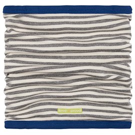 loud + proud Unisex Children's Reversible GOTS Certified Tube Scarf, gray