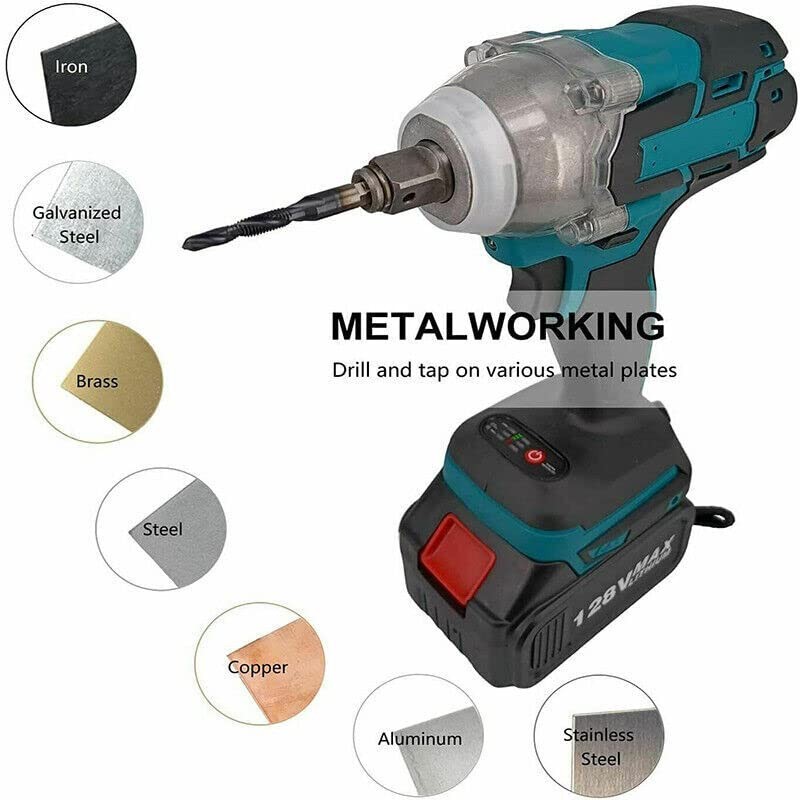 6X HSS Hex Shank Tap Drill Bits Metric Thread Screw